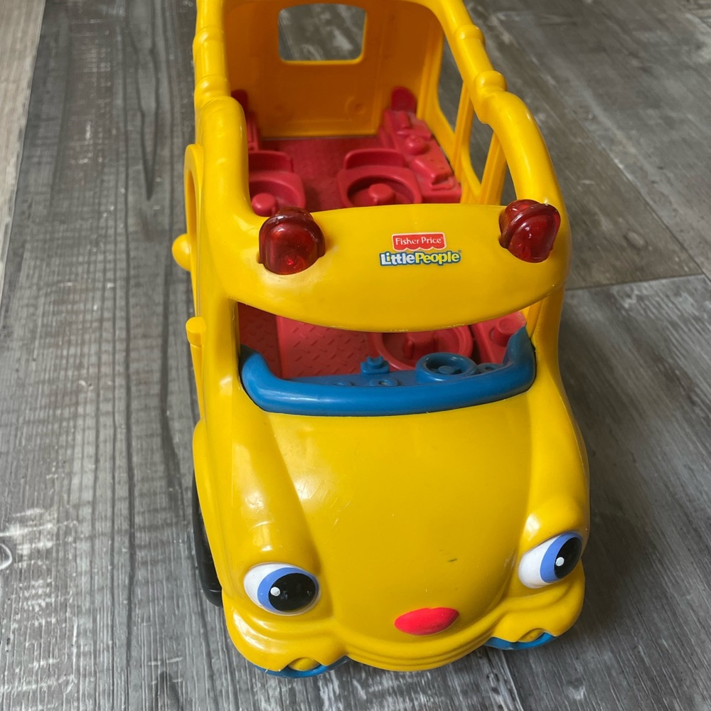 Fisher-Price Little People Yellow and Blue School Bus